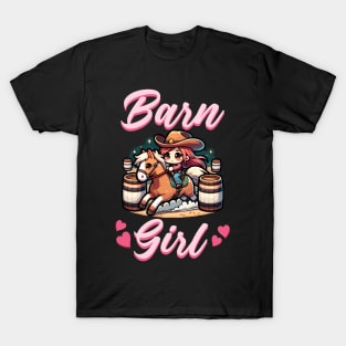 Barn Girl I Equestrian Pony Horse Fan T-Shirt